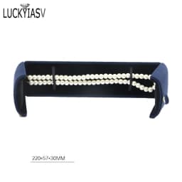 Wholesale Velvet Jewelry Box Double Open Ring Pendant Earrings Necklace Box Valentine's Day Surprise Gift Box Organizer Case