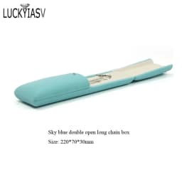 Wholesale Velvet Jewelry Box Double Open Ring Pendant Earrings Necklace Box Valentine's Day Surprise Gift Box Organizer Case