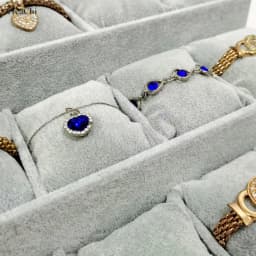 Velvet 3 Tier Bracelet Jewelry Display Tray 9 Grid With Pillow Bangle Necklace Storage Tray Watch Jewelry Organizer Stand Holder