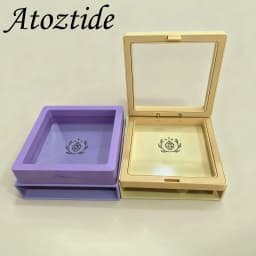 Atoztide Portable Jewelry Boxes Earrings Necklace Bracelet Paper Packaging Box Travel Organizer Display Gift Ready Storage Case
