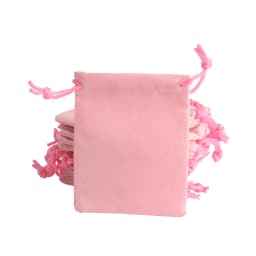 50Pcs Pink Velvet Drawstring Pouch Jewelry Bag 7x9cm New Year Christmas Wedding Jewelry Packaging Packing Gift Bags & Pouches