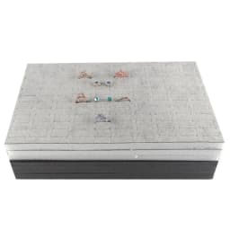 Black/Grey Velvet Jewelry Display Sponge Mat Tray DIY Insert Inner Ring Earrings Stud Storage Organizer Counter Jewelry Display