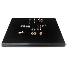 Black/Grey Velvet Jewelry Display Sponge Mat Tray DIY Insert Inner Ring Earrings Stud Storage Organizer Counter Jewelry Display