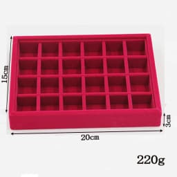 Organizer Soft RoseRed Velvet Handmade DIY Jewelry Box 9 Options Drawer Storage Jewellery Earring Necklace Pendant Bracelet Tray