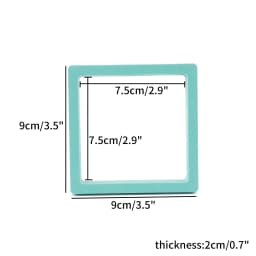 Colorful PE Film Jewelry Storage Box 3D Free Stand Suspension Floating Case Frame Ring Earrings Necklace Accessories Box Display