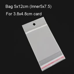 50pcs/lot Paper Display Cards Earrings Necklaces Storage Accessories Plastic jewelry bags Packaging for jewelry DIY Cardboard