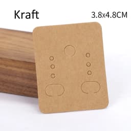 50pcs/lot Paper Display Cards Earrings Necklaces Storage Accessories Plastic jewelry bags Packaging for jewelry DIY Cardboard