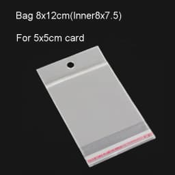 50pcs/lot Paper Display Cards Earrings Necklaces Storage Accessories Plastic jewelry bags Packaging for jewelry DIY Cardboard