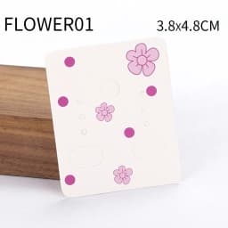 50pcs/lot Paper Display Cards Earrings Necklaces Storage Accessories Plastic jewelry bags Packaging for jewelry DIY Cardboard