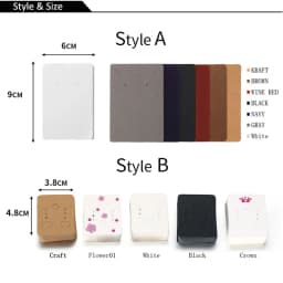 50pcs/lot Paper Display Cards Earrings Necklaces Storage Accessories Plastic jewelry bags Packaging for jewelry DIY Cardboard