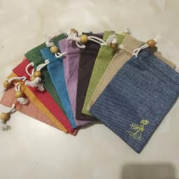 50Pcs/Lot 8x10 10x14 12x15cm Style Lotus Linen Jute Fabric Gift Bags Burlap Drawstring Storage Pouch Cotton Linen Packaging Bags