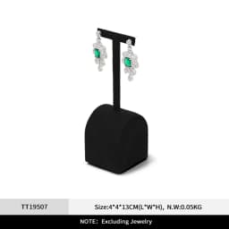 Oirlv Black Jewelry Display Set Shop Cabinet Display Props for Necklace Bust Watch Holder Ring Earrings Bangle Decoration Rack