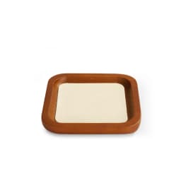 Oirlv Wooden Jewelry Tray SolidWood Ring Earring Necklace Bracelet Watch Jewelry Tray Organizer Stackable Jewelry Plate For Home