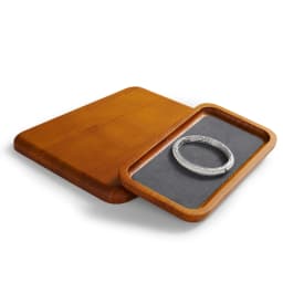 Oirlv Wooden Jewelry Tray SolidWood Ring Earring Necklace Bracelet Watch Jewelry Tray Organizer Stackable Jewelry Plate For Home