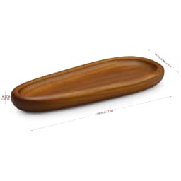 Oirlv Wooden Jewelry Tray SolidWood Ring Earring Necklace Bracelet Watch Jewelry Tray Organizer Stackable Jewelry Plate For Home