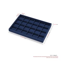 Oirlv Blue Velvet Jewelry Storage Display Set - Organize Necklaces, Earrings, Rings & Bracelets, Elegant & Practical for Jeweler