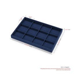 Oirlv Blue Velvet Jewelry Storage Display Set - Organize Necklaces, Earrings, Rings & Bracelets, Elegant & Practical for Jeweler