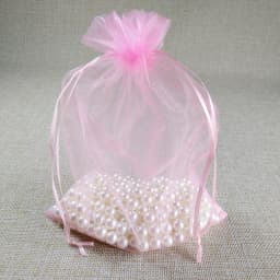 100pcs Pink Organza Bag Wedding Gift Bag Pouches Jewelry Packaging Bags Jewellery Bags Pouch 7x9 9x12 10x15 13x18 15x20 20x30cm