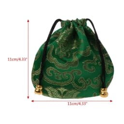 1pc High Quality Traditional Silk Travel Pouch Classic Chinese Embroidery Jewelry Packaging Bag Organizer Handbags Jewelry Tips