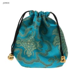 1pc High Quality Traditional Silk Travel Pouch Classic Chinese Embroidery Jewelry Packaging Bag Organizer Handbags Jewelry Tips