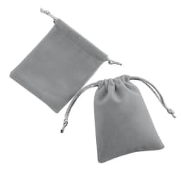 10pcs Fashion Storage Packaging Grey Blue Gift Jewelry Pouches Velvet Bag Pulling Drawstring Jewelry Packing Display