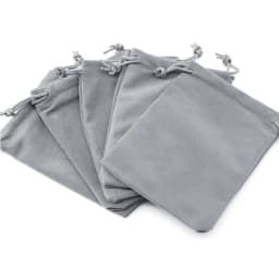 10pcs Fashion Storage Packaging Grey Blue Gift Jewelry Pouches Velvet Bag Pulling Drawstring Jewelry Packing Display