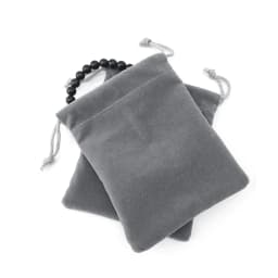 10pcs Fashion Storage Packaging Grey Blue Gift Jewelry Pouches Velvet Bag Pulling Drawstring Jewelry Packing Display