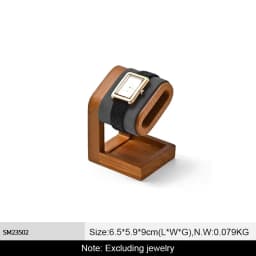 WoodTen Watch Holder Wooden Jewelry Organizer Display Stand For Bracelet Ring Earring Watch Display Solidwood Watch Storage Rack