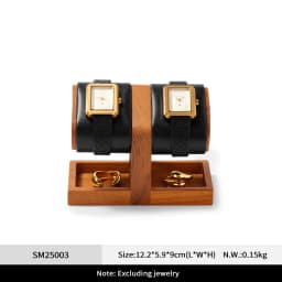 WoodTen Watch Holder Wooden Jewelry Organizer Display Stand For Bracelet Ring Earring Watch Display Solidwood Watch Storage Rack