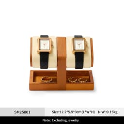 WoodTen Watch Holder Wooden Jewelry Organizer Display Stand For Bracelet Ring Earring Watch Display Solidwood Watch Storage Rack