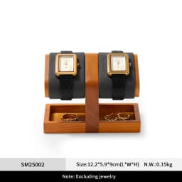 WoodTen Watch Holder Wooden Jewelry Organizer Display Stand For Bracelet Ring Earring Watch Display Solidwood Watch Storage Rack