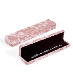 Retro Velvet Pink Jewelry Box Bracelets Necklaces Rings Earrings Jewelry Display Case Wedding Gifts Packaging Box for Women