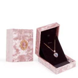 Retro Velvet Pink Jewelry Box Bracelets Necklaces Rings Earrings Jewelry Display Case Wedding Gifts Packaging Box for Women