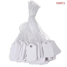 500 Pcs Price Label Tags String Jewelry Clothing Display Merchandise Price Tags