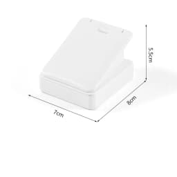 White Leather Ring Earrings Holder Jewelry Store Counter Display Showcase Pendant Necklace Chain Presenting Bust Stand Organizer