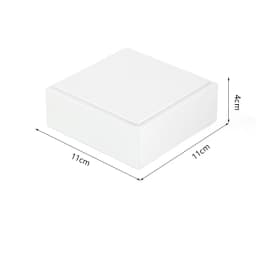 White Leather Ring Earrings Holder Jewelry Store Counter Display Showcase Pendant Necklace Chain Presenting Bust Stand Organizer