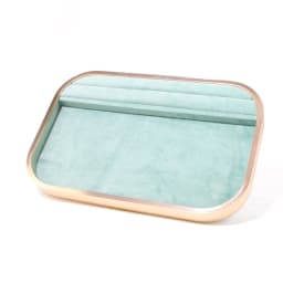 Metal Jewelry Exhibitor Tray Green Velvet Jewelry Display Rack Counter Display Library Jewelry Exhibitors Storage Of Jewelry