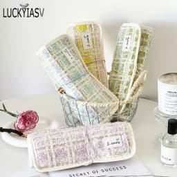Jewelry Case Roll Bag Portable Velvet Travel Organizer for Necklace Chain Bracelet Jewellery Display Holder Travel Zipper Bag