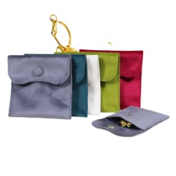 Microfiber Velvet Jewelry Bag  Pouch Earrings Necklace Bracelet Storage Bag Christmas Wedding Gift Packaging Bags for Women
