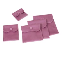 Microfiber Velvet Jewelry Bag  Pouch Earrings Necklace Bracelet Storage Bag Christmas Wedding Gift Packaging Bags for Women