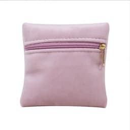 Portable Zipper Velvet Bag Jewelry Ring and Accessory Packaging and Storage Bag Double-sided Velvet Bag