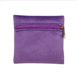Portable Zipper Velvet Bag Jewelry Ring and Accessory Packaging and Storage Bag Double-sided Velvet Bag