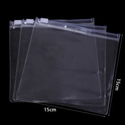 10pcs PVC Transparent Zipper Bag Plastic Jewelry Storage Pouches For Home Jewelry Earrings Bracelet Necklace Gifts Packaging Bag
