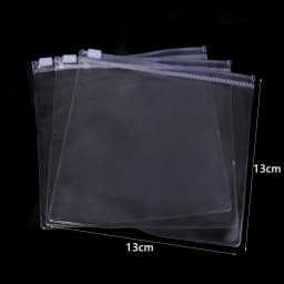 10pcs PVC Transparent Zipper Bag Plastic Jewelry Storage Pouches For Home Jewelry Earrings Bracelet Necklace Gifts Packaging Bag