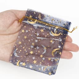 50pcs/lot Moon Star Organza Bags 17x23cm Big Christmas Drawstring Gift Bag Charm Jewelry Packaging Bags & Pouches