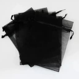 100-1000Pcs/lot Black Organza Gift Bags Jewelry Bags Drawstring Package Bags Christmas Wedding Packaging Gift Bags&small Pouches