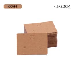 50pcs/lot 6x9cm Earrings Necklaces Display Cards for Jewelry Boxed and Packaging Cardboard Hang Tag Card Ear Studs Paper Card