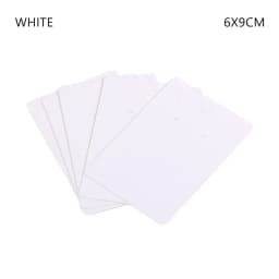 50pcs/lot 6x9cm Earrings Necklaces Display Cards for Jewelry Boxed and Packaging Cardboard Hang Tag Card Ear Studs Paper Card