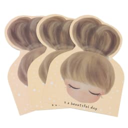 50pcs Cute Girls Barrettes Display Cards Hair Clips Packing Paper Card for DIY Hair Accessories Retail Price Tags Holder Labels