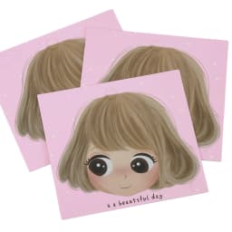 50pcs Cute Girls Barrettes Display Cards Hair Clips Packing Paper Card for DIY Hair Accessories Retail Price Tags Holder Labels